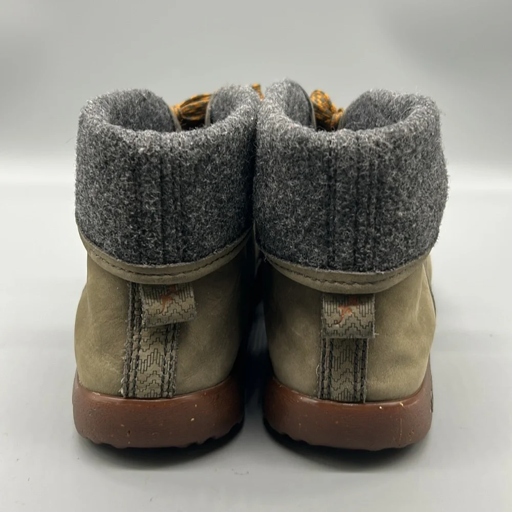 Chaco Barbary Nickel Grey Waterproof Leather Lace Up Boots - Picture 6 of 9